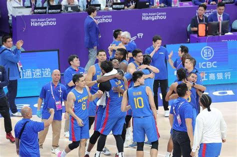 Gilas Pilipinas home, hailed as heroes for Asian Games gold.